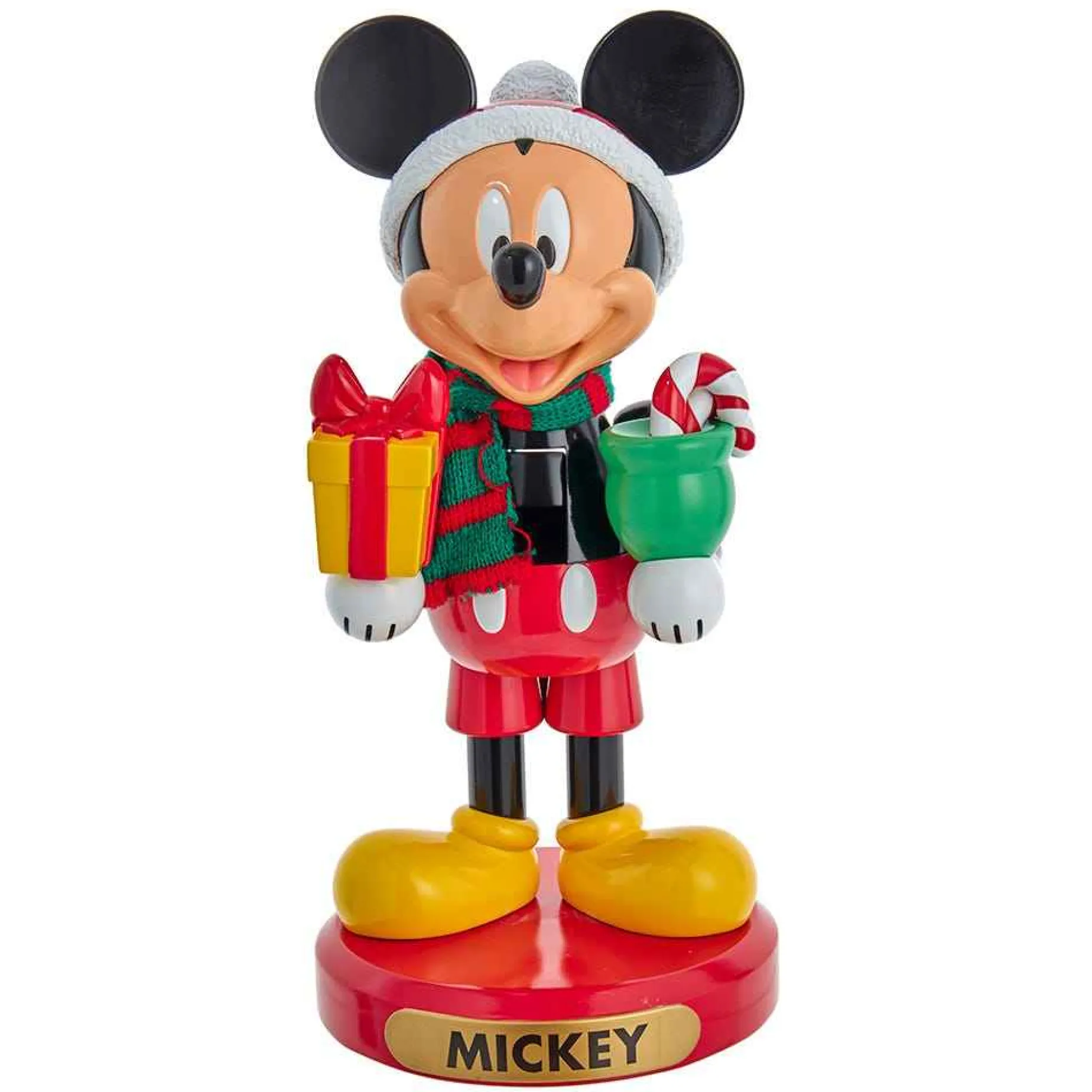 Kurt Adler Tabletop Items* 10-Inch Disney Mickey Mouse With Present Nutcracker