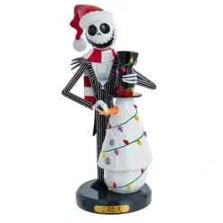 Kurt Adler Tabletop Items* 11-Inch Disney Nightmare Before Christmas Jack Skellington With Snowman Nutcracker