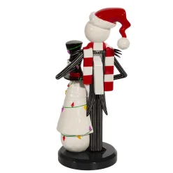 Kurt Adler Tabletop Items* 11-Inch Disney Nightmare Before Christmas Jack Skellington With Snowman Nutcracker