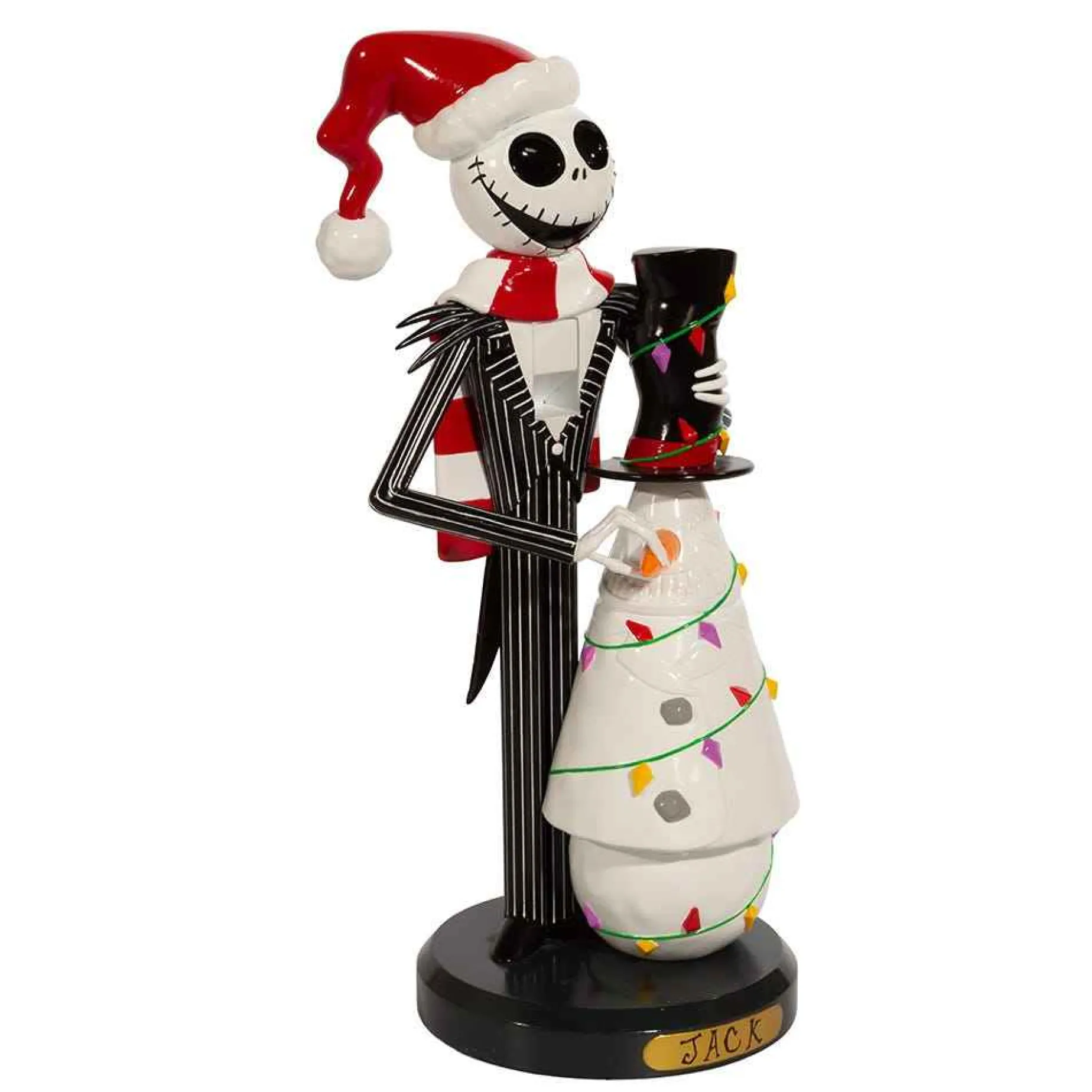 Kurt Adler Tabletop Items* 11-Inch Disney Nightmare Before Christmas Jack Skellington With Snowman Nutcracker