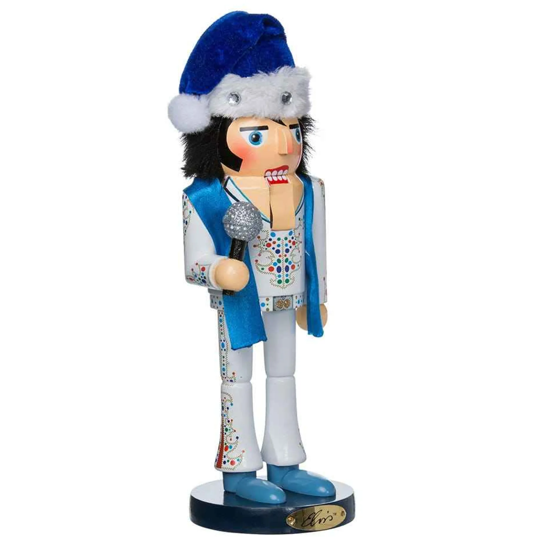 Kurt Adler Tabletop Items* 11-Inch Elvis King Of Spades Nutcracker