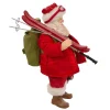 Kurt Adler Tabletop Items* 10.5-Inch Fabriche Santa With Skis