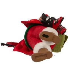 Kurt Adler Tabletop Items* 10.5-Inch Fabriche Santa With Skis