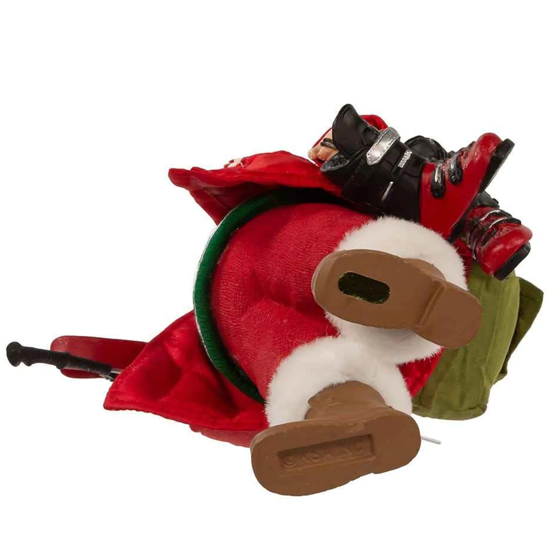 Kurt Adler Tabletop Items* 10.5-Inch Fabriche Santa With Skis