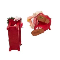 Kurt Adler Tabletop Items* 10.5-Inch Fabriche 2-Piece Baking Santa Set