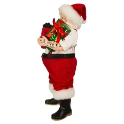 Kurt Adler Tabletop Items* 10.5-Inch Fabriche Santa With Tattoos