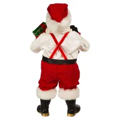 Kurt Adler Tabletop Items* 10.5-Inch Fabriche Santa With Tattoos