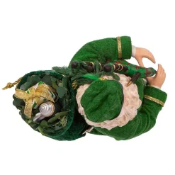 Kurt Adler Tabletop Items* 10.5-Inch Fabriche Musical Irish Bagpiper Santa
