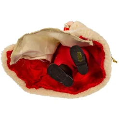 Kurt Adler Tabletop Items* 10.5-Inch Fabriche Musical 12 Days Of Christmas Santa