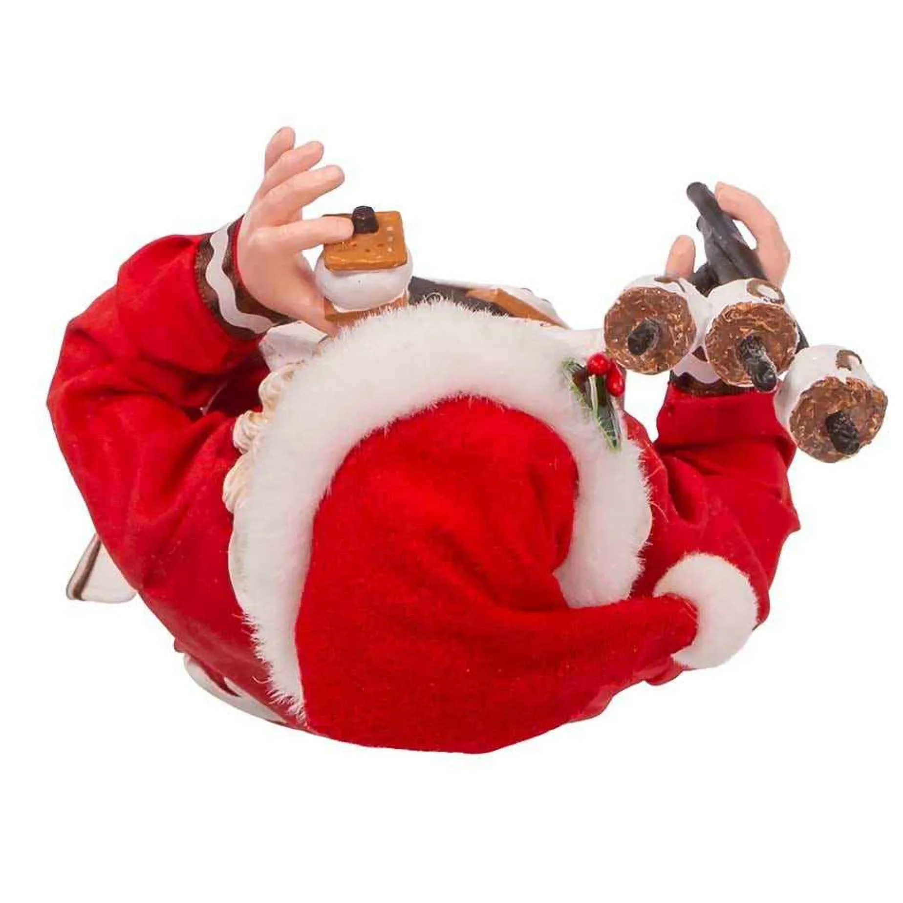 Kurt Adler Tabletop Items* 10.5-Inch Fabriche S'Mores Santa