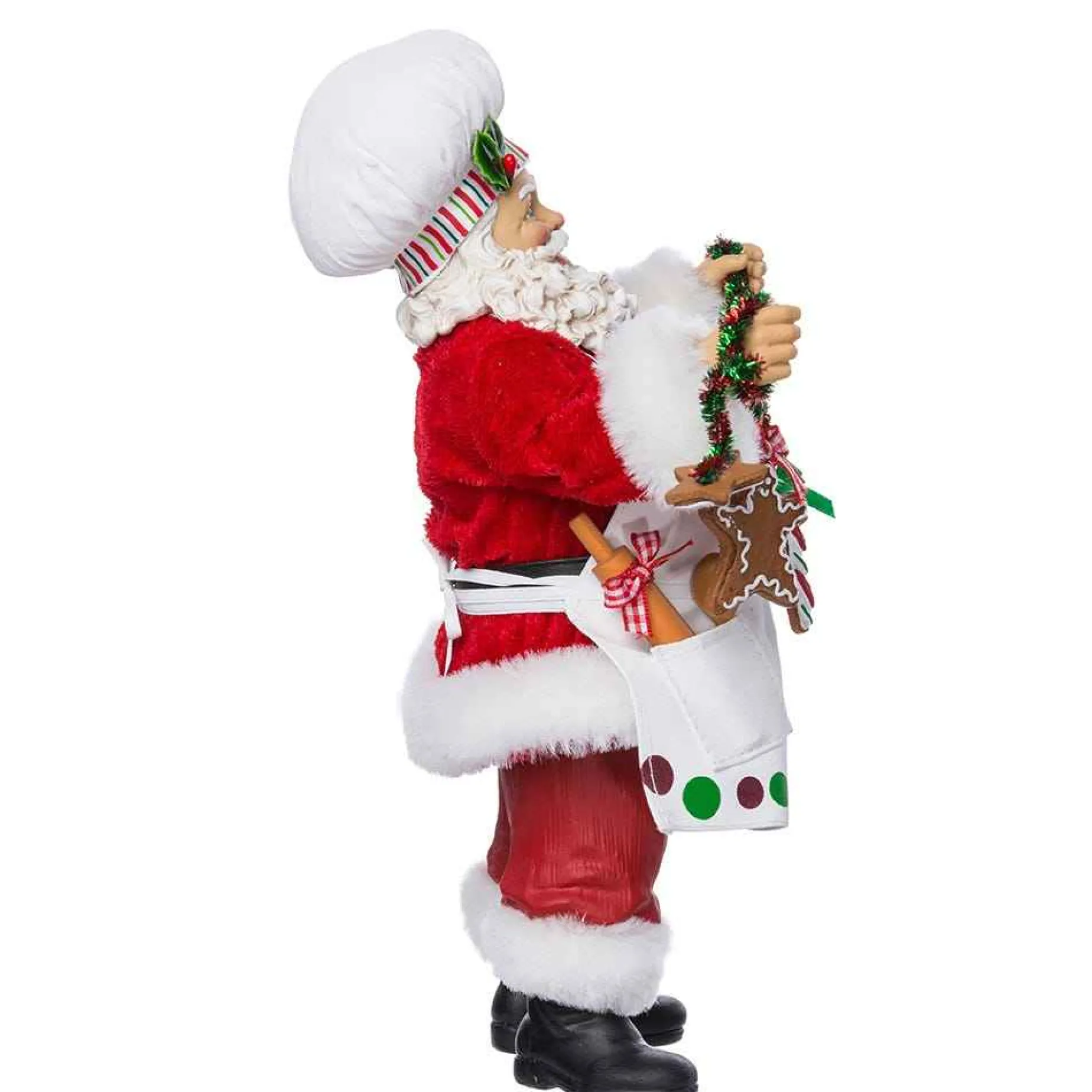 Kurt Adler Tabletop Items* 12-Inch Fabriche Christmas Chef Santa