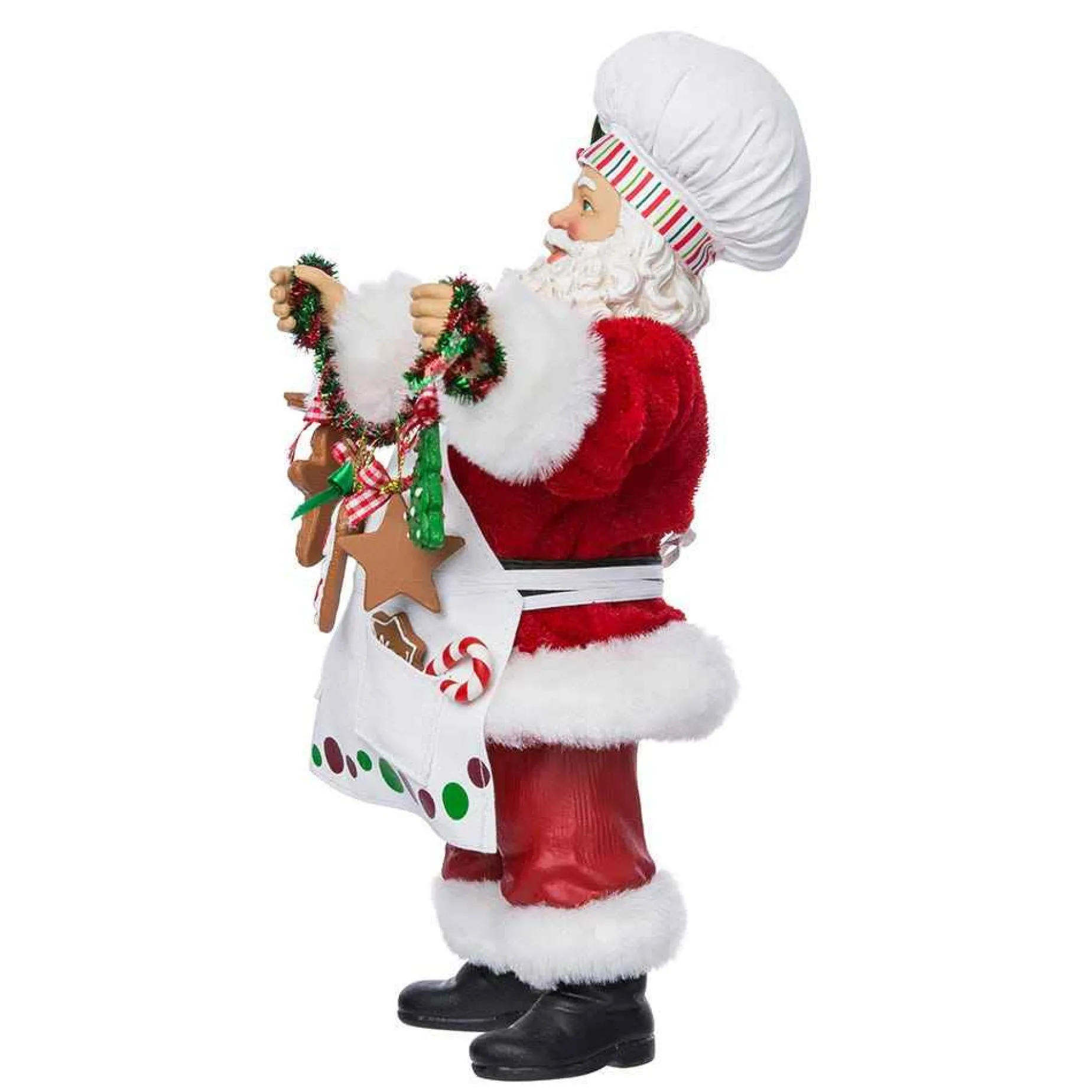 Kurt Adler Tabletop Items* 12-Inch Fabriche Christmas Chef Santa