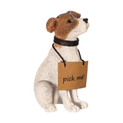 Kurt Adler Tabletop Items* 10.5-Inch Fabriche™ Adopt-A-Pet Santa With Dog, 2 Piece Set