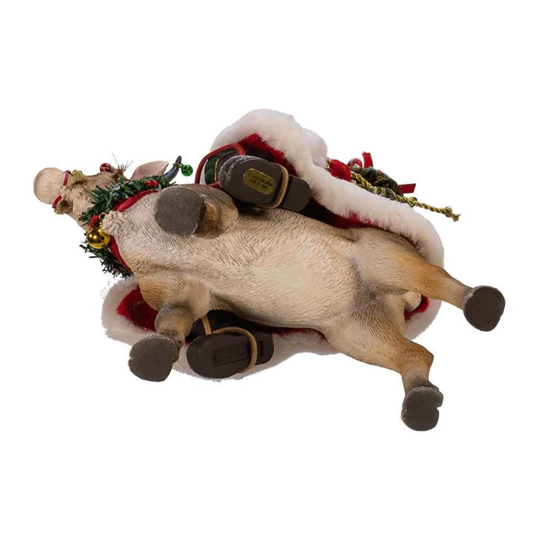 Kurt Adler Tabletop Items* 11.5-Inch Fabriche™ Santa On Reindeer