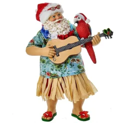 Kurt Adler Tabletop Items* 11-Inch Fabriche Beach Santa