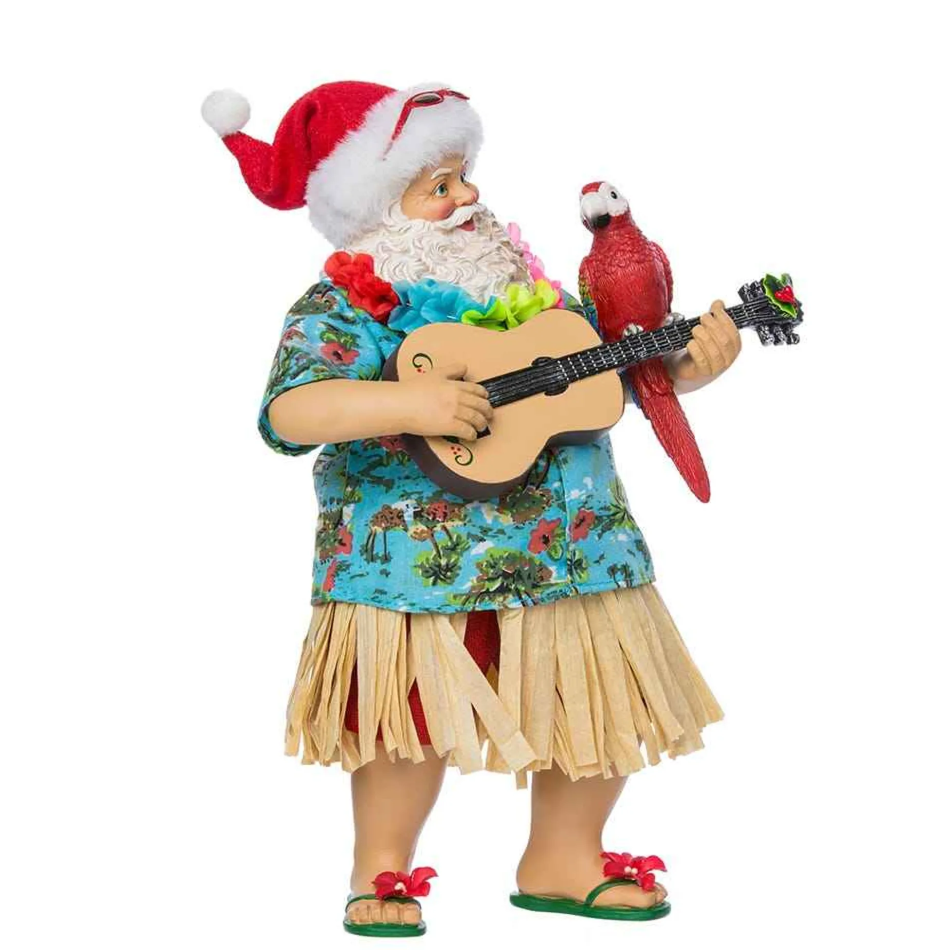 Kurt Adler Tabletop Items* 11-Inch Fabriche Beach Santa