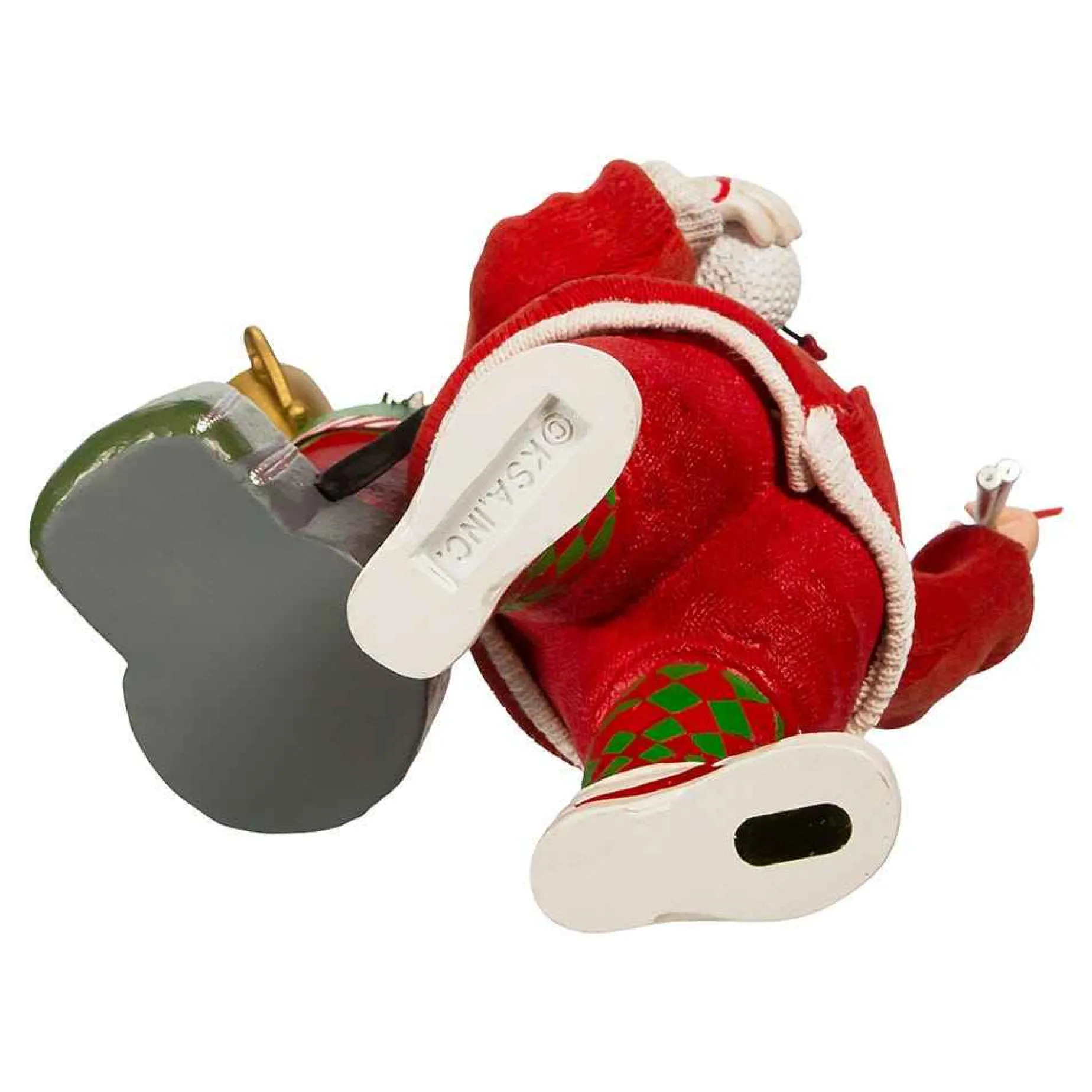 Kurt Adler Tabletop Items* 10.5-Inch Fabriche Golf Santa Table Piece