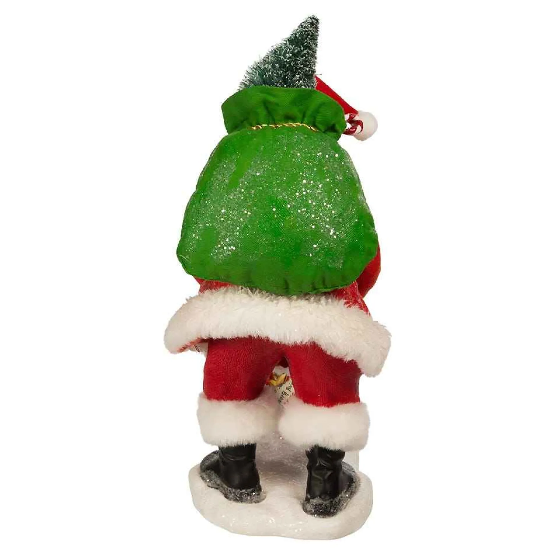 Kurt Adler Tabletop Items* 10.5-Inch Fabriche Santa Checking Mail