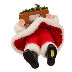 Kurt Adler Tabletop Items* 13-Inch Fabriche Battery-Operated Led Santa With Nativity Set