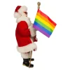 Kurt Adler Tabletop Items* 10-Inch Fabriche Pride Santa