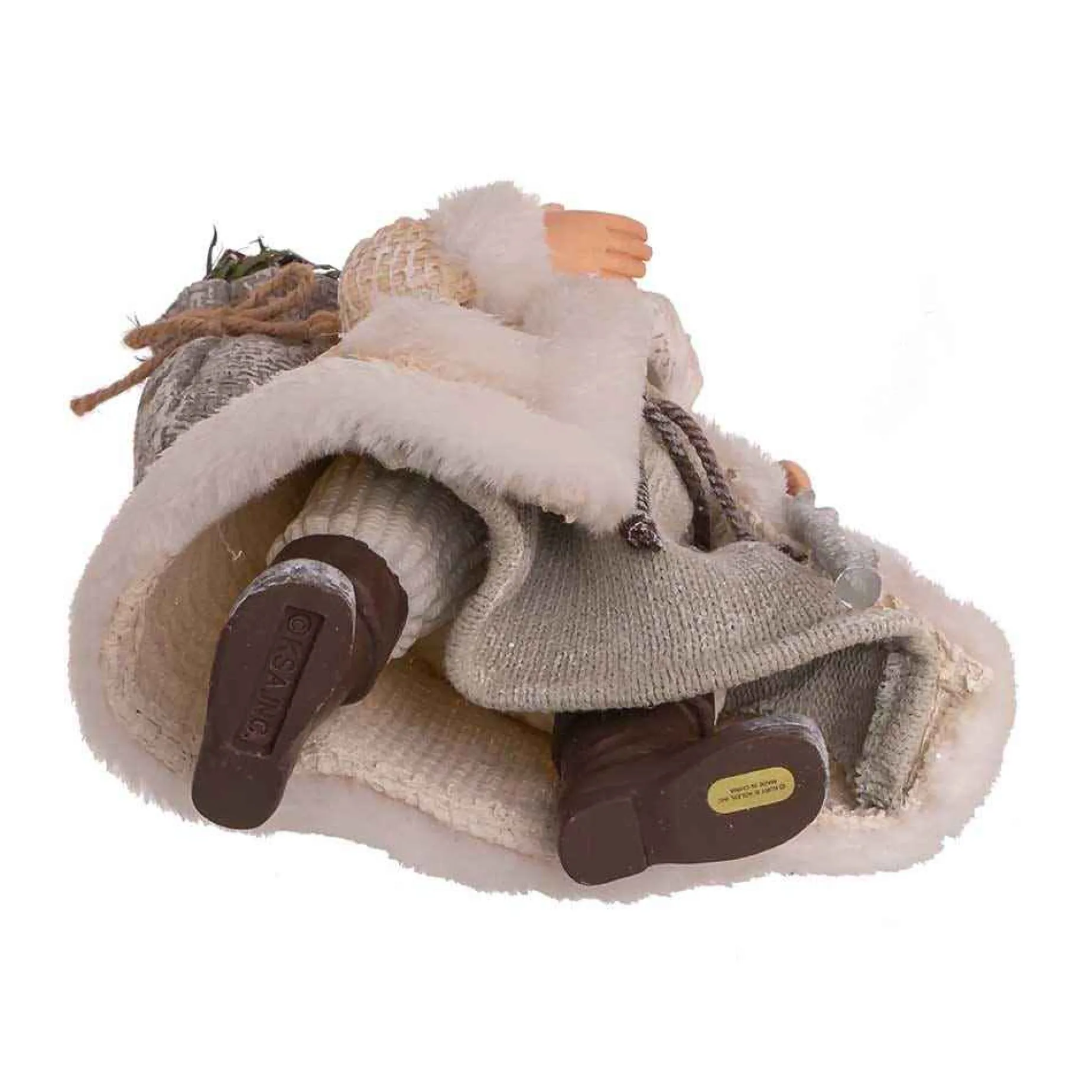 Kurt Adler Tabletop Items* 10.5-Inch Fabriche Snowy Woods Santa