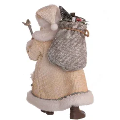 Kurt Adler Tabletop Items* 10.5-Inch Fabriche Snowy Woods Santa