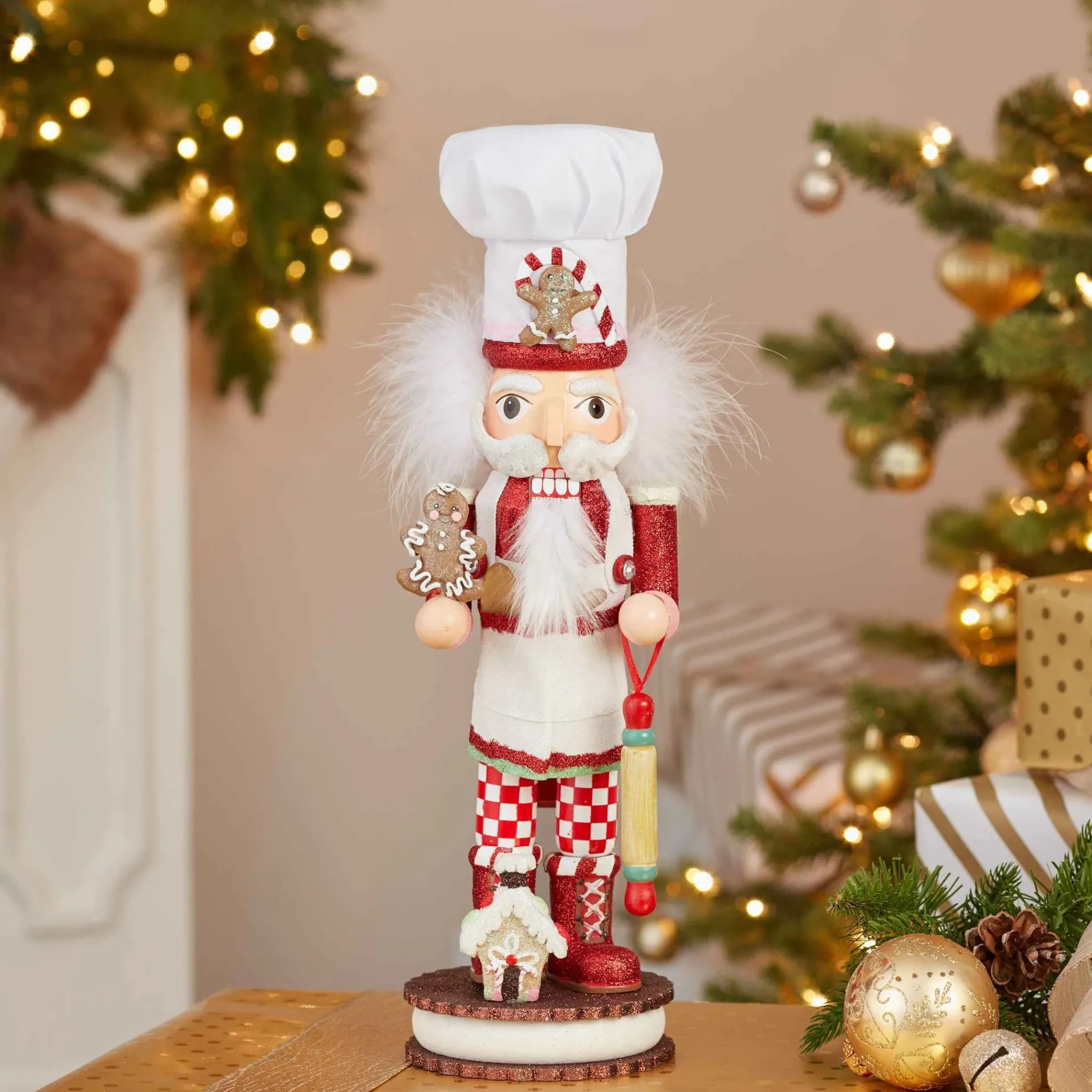 Kurt Adler Tabletop Items* 15-Inch Gingerbread Chef Nutcracker