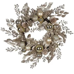 Kurt Adler Wreaths* 24-Inch Gold And Champagne Gold Rattan Wreath