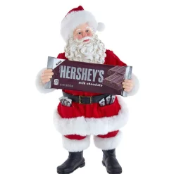 Kurt Adler Tabletop Items* 10-Inch Hershey™ Bar Fabric Santa