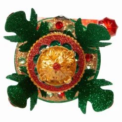 Kurt Adler Tabletop Items* 18-Inch Hollywood Red And Green Leaves Hat Nutcracker