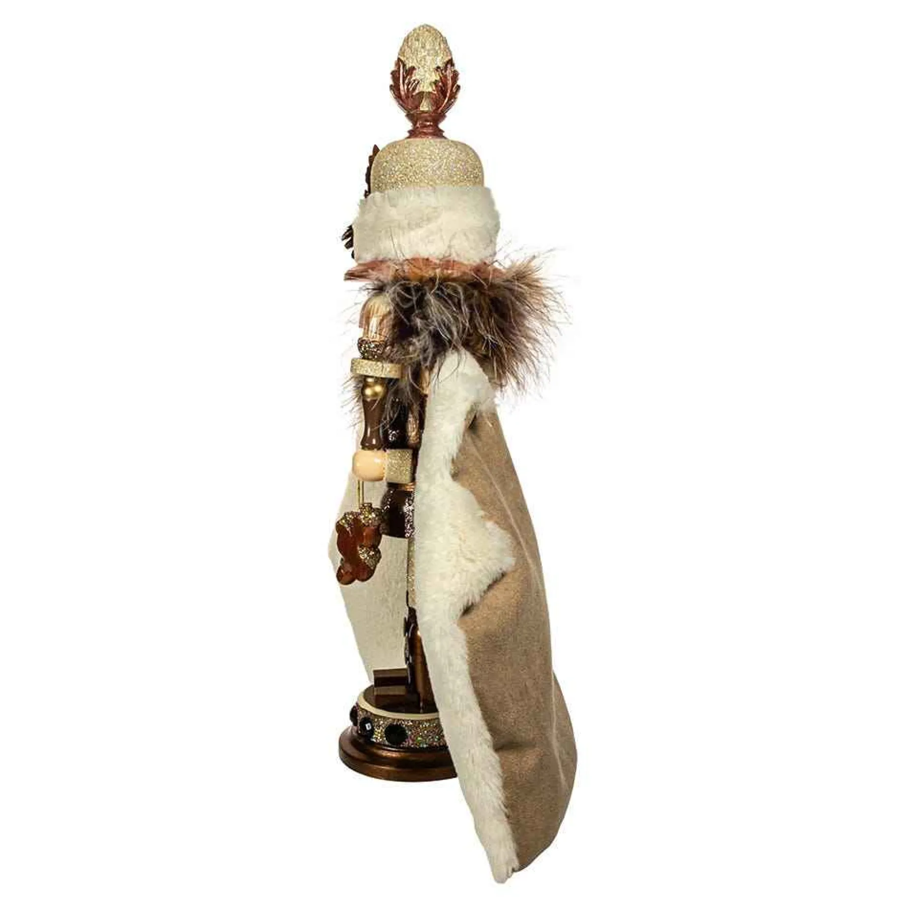 Kurt Adler Tabletop Items* 16-Inch Hollywood Ivory And Acorn Nutcracker