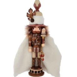 Kurt Adler Tabletop Items* 16-Inch Hollywood Ivory And Acorn Nutcracker