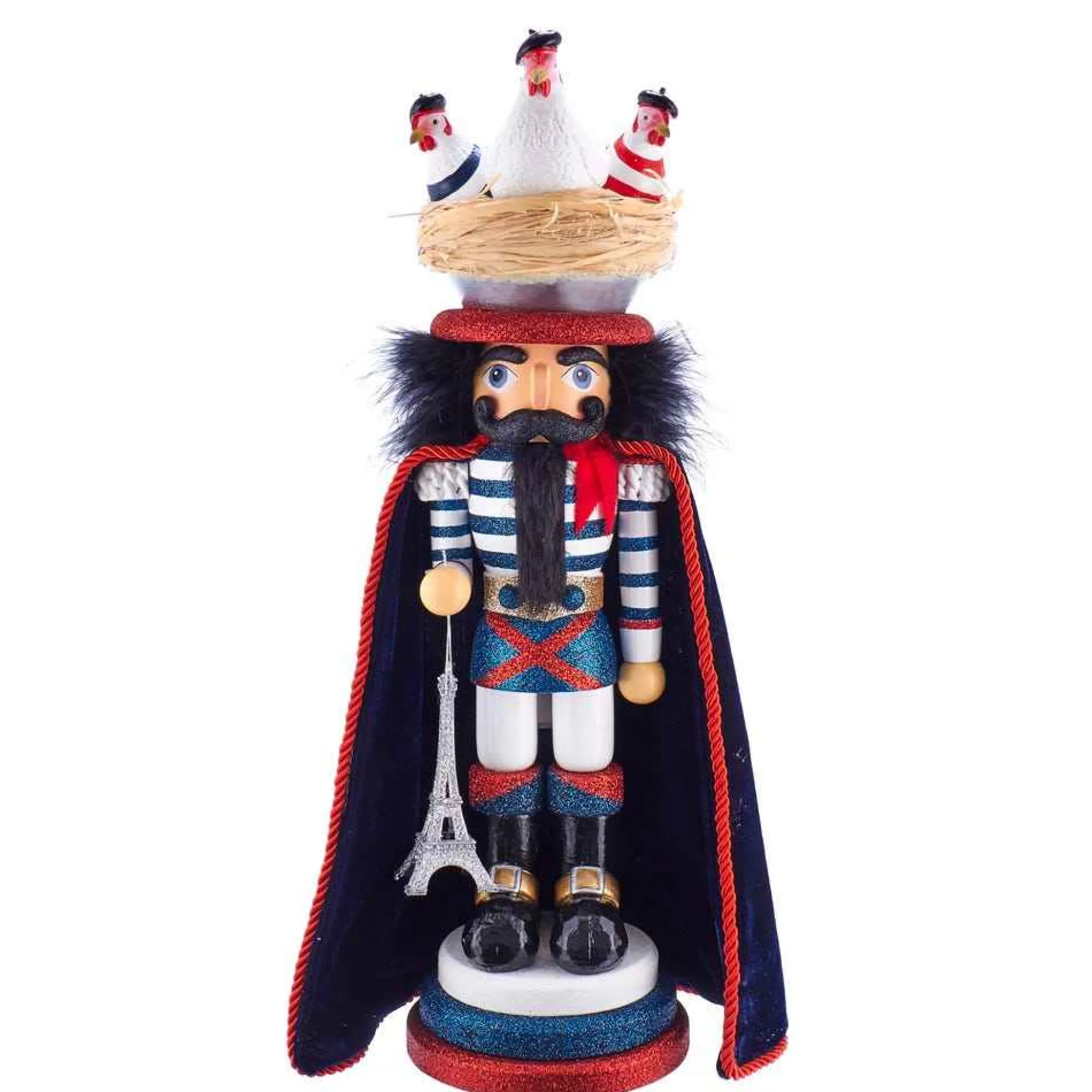 Kurt Adler Tabletop Items* 17.5-Inch Hollywood™ Three French Hens Nutcracker