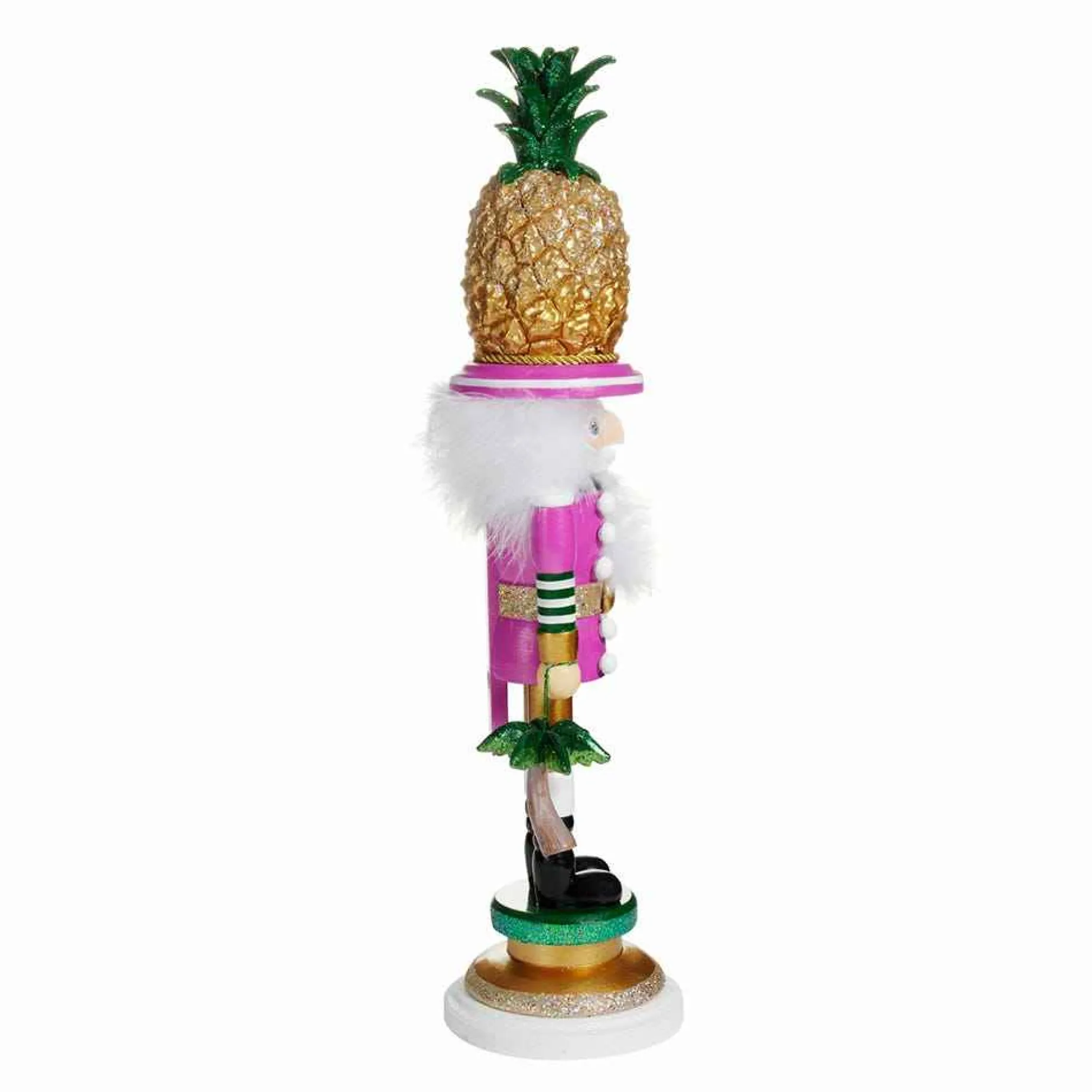 Kurt Adler Tabletop Items* 19.5-Inch Hollywood™ Pineapple Hat Nutcracker