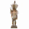 Kurt Adler Tabletop Items* 16-Inch Hollywood Platinum And Gold Glitter King Nutcracker