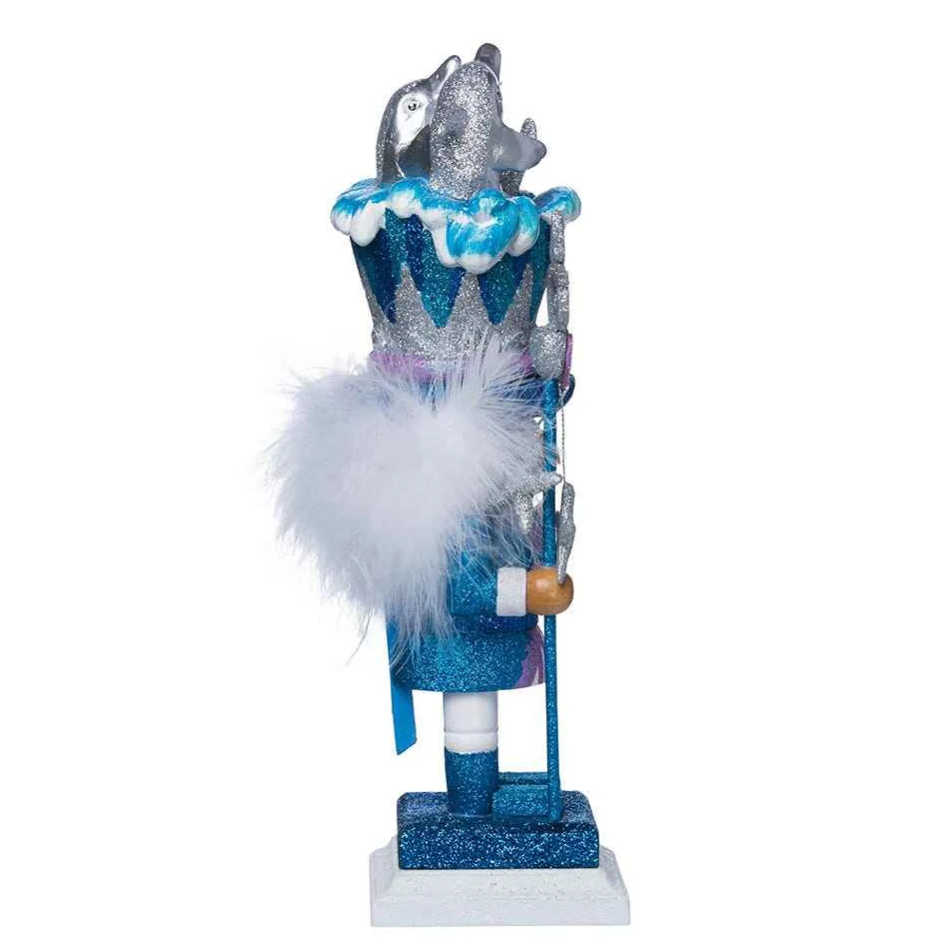 Kurt Adler Tabletop Items* 12-Inch Hollywood Dolphin Nutcracker