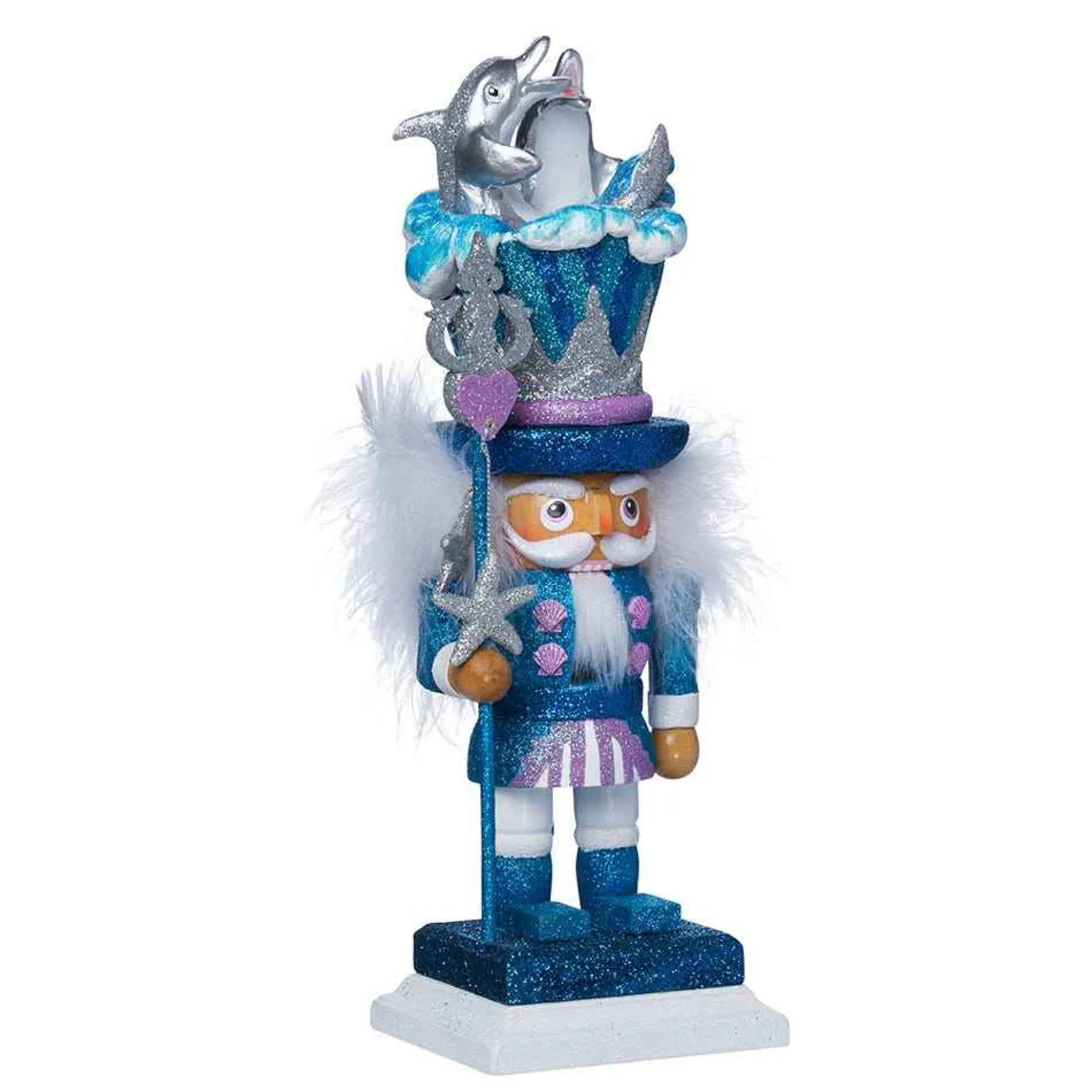 Kurt Adler Tabletop Items* 12-Inch Hollywood Dolphin Nutcracker
