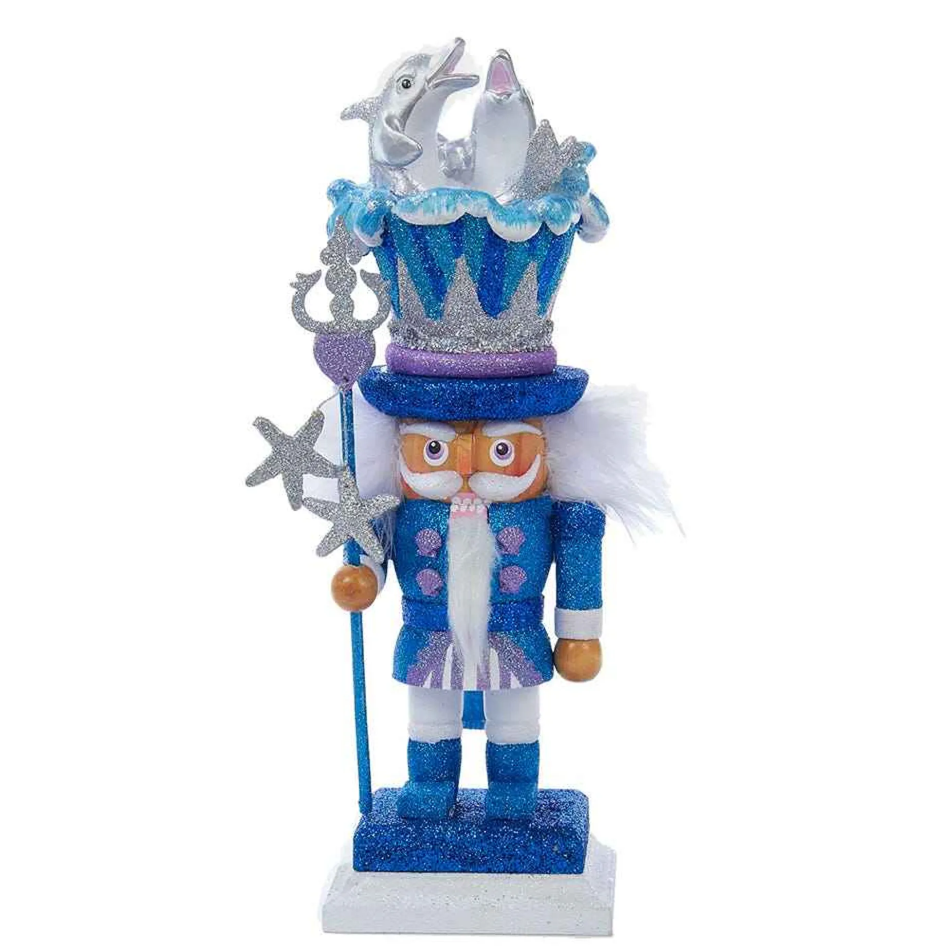 Kurt Adler Tabletop Items* 12-Inch Hollywood Dolphin Nutcracker