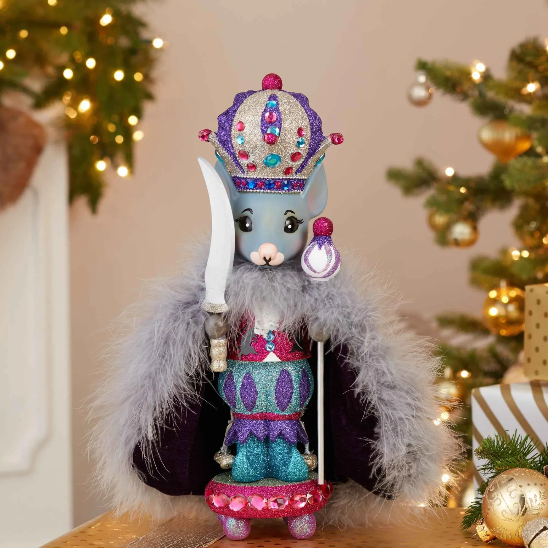 Kurt Adler Tabletop Items* 15-Inch Hollywood Mouse King Nutcracker