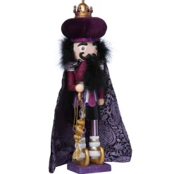 Kurt Adler Tabletop Items* 18-Inch Hollywood Purple King Nutcracker