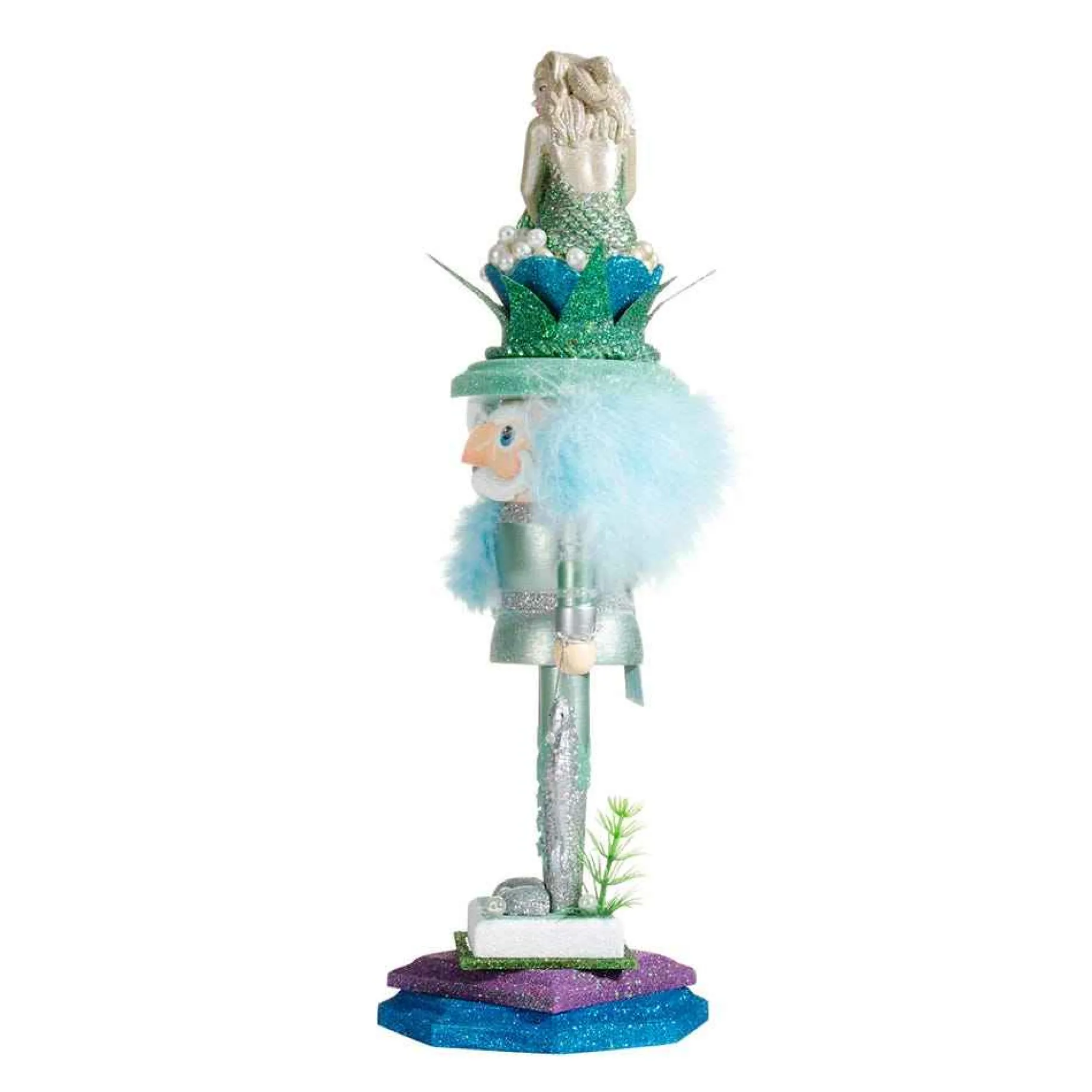 Kurt Adler Tabletop Items* 17.5-Inch Hollywood™ Mermaid King Nutcracker