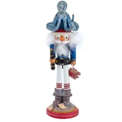 Kurt Adler Tabletop Items* 18-Inch Hollywood Octopus Hat Nutcracker