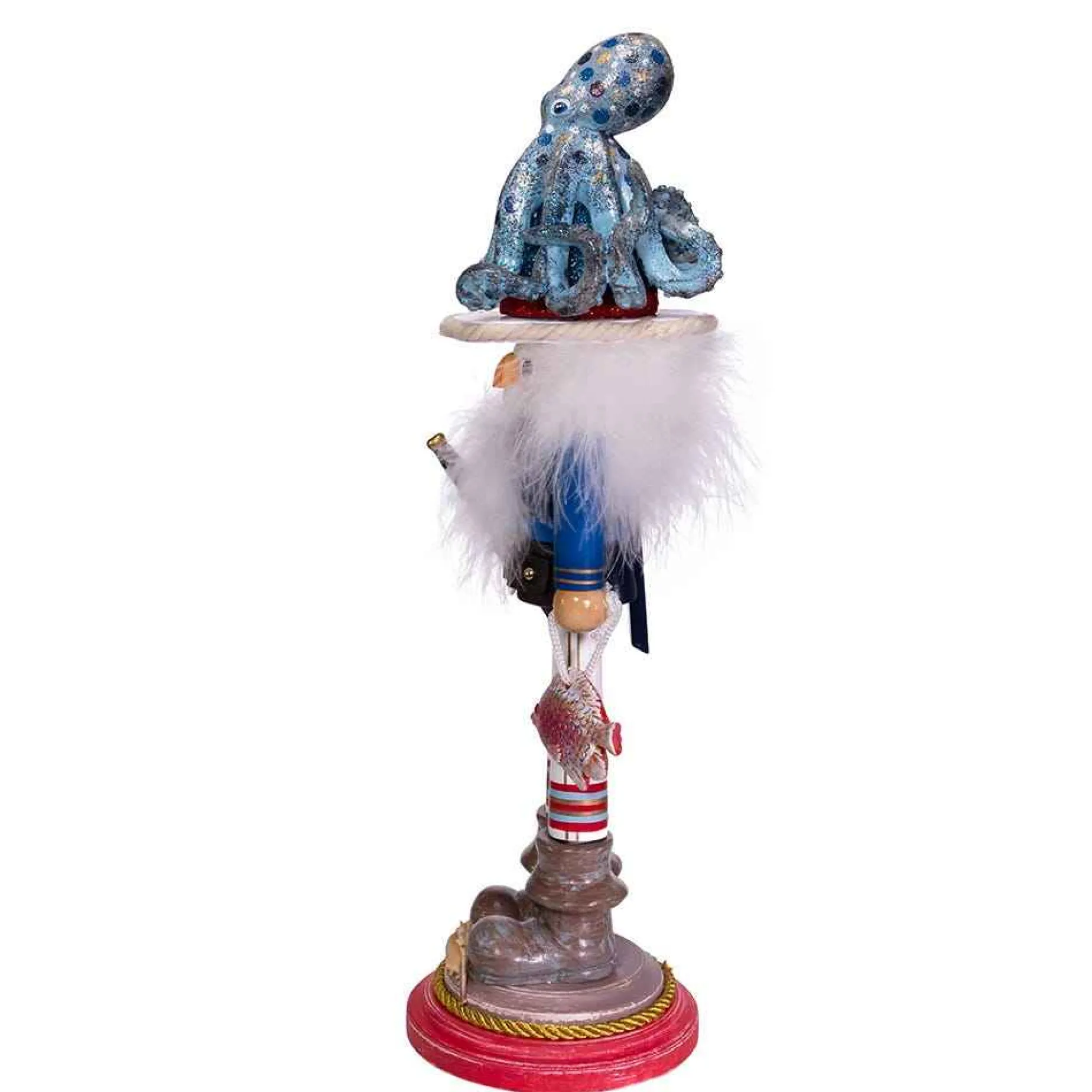 Kurt Adler Tabletop Items* 18-Inch Hollywood Octopus Hat Nutcracker