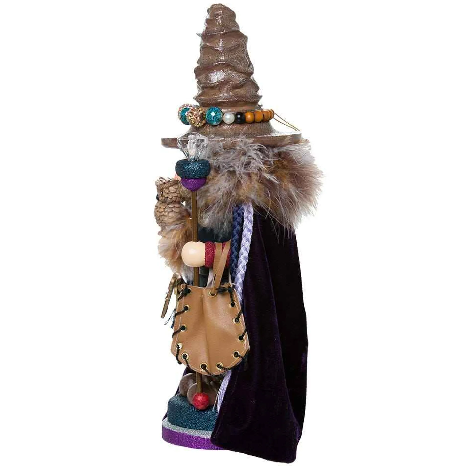 Kurt Adler Tabletop Items* 15-Inch Hollywood Wizard Nutcracker With Owl