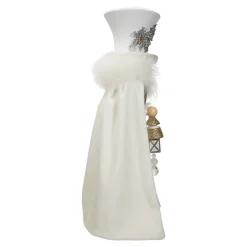 Kurt Adler Tabletop Items* 18-Inch Hollywood White Snowflake Soldier Battery-Operated Led Nutcracker