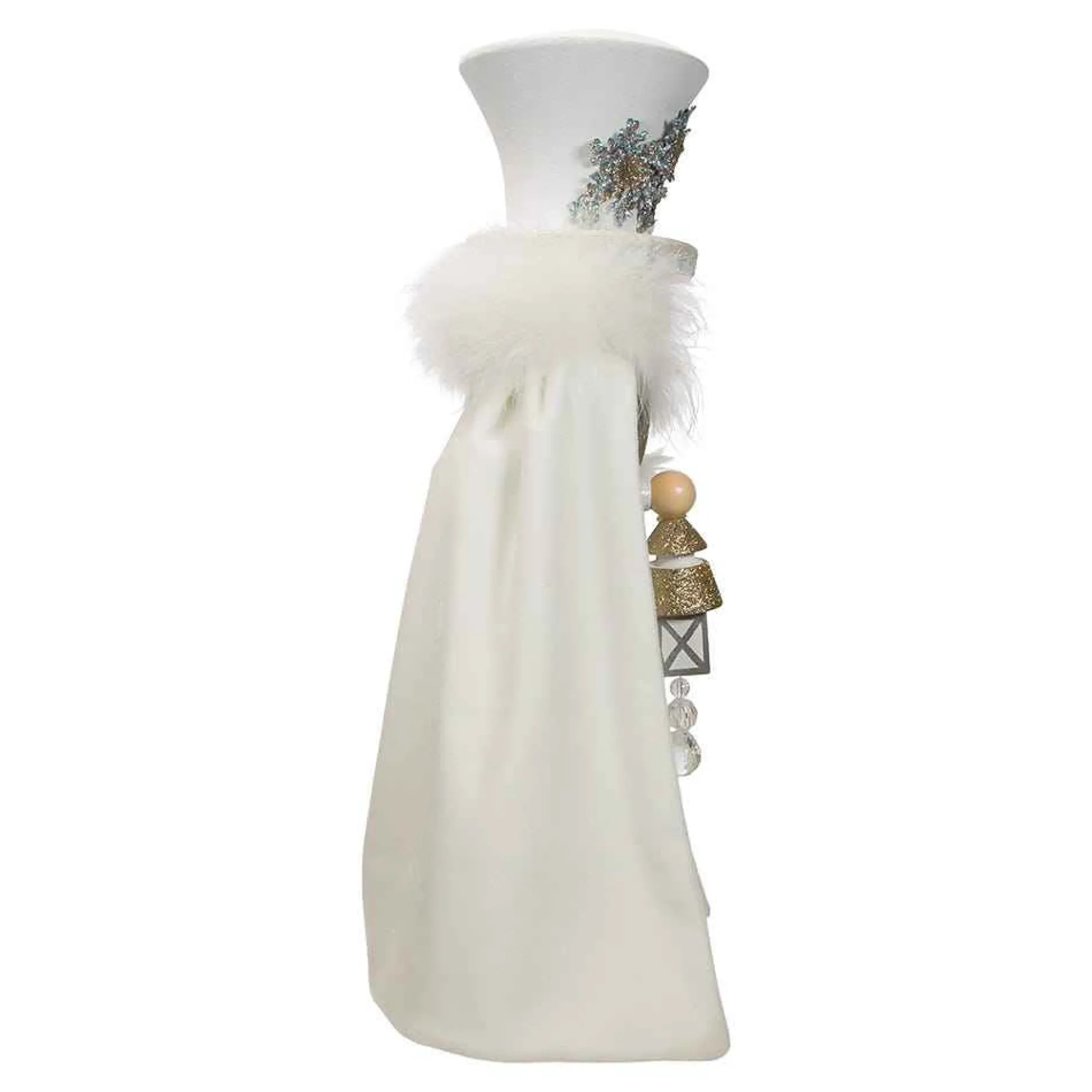 Kurt Adler Tabletop Items* 18-Inch Hollywood White Snowflake Soldier Battery-Operated Led Nutcracker