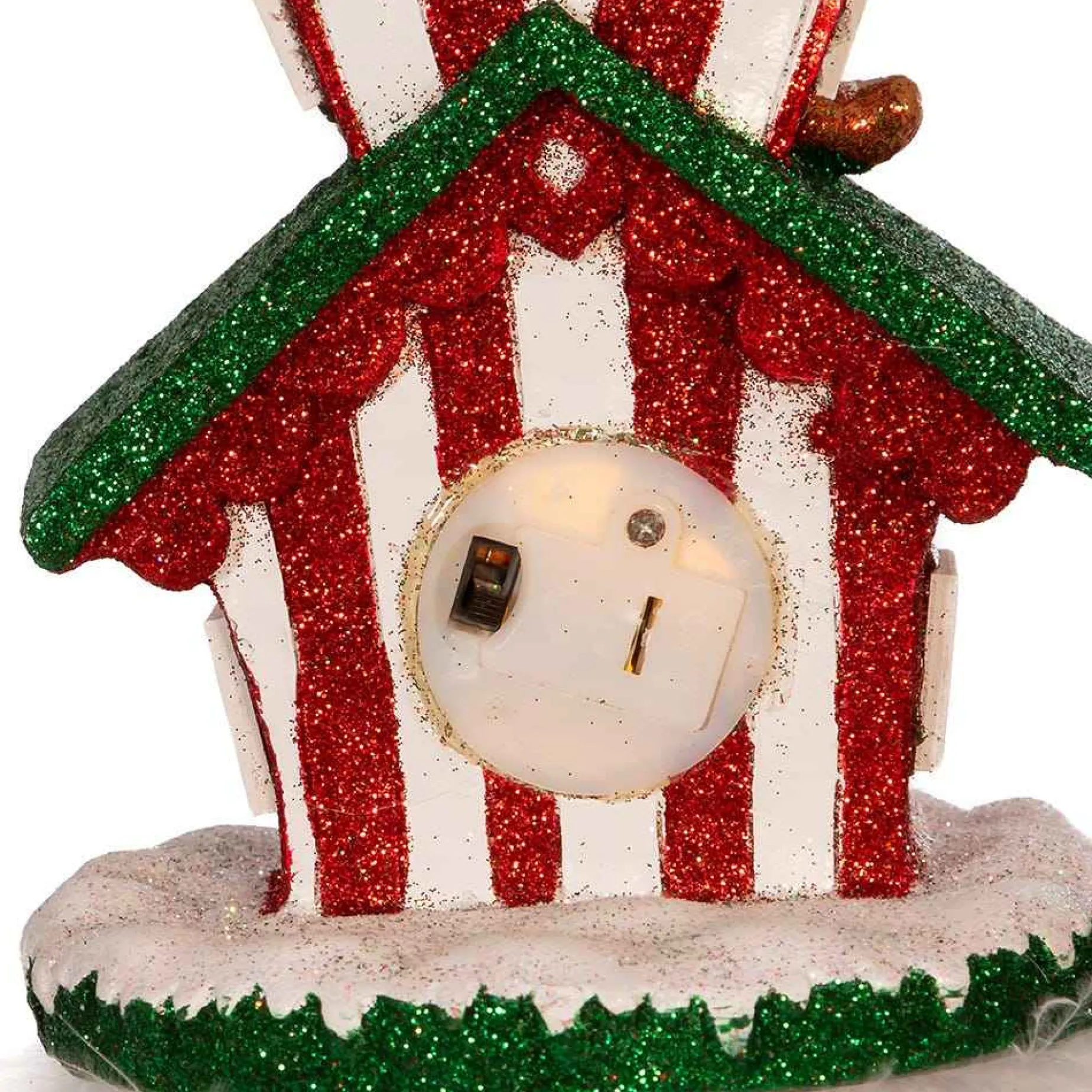 Kurt Adler Tabletop Items* 15-Inch Hollywood Battery-Operated Led Gingerbread House Hat Nutcracker