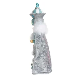 Kurt Adler Tabletop Items* 18.5-Inch Hollywood™ Blue And Silver King Nutcracker