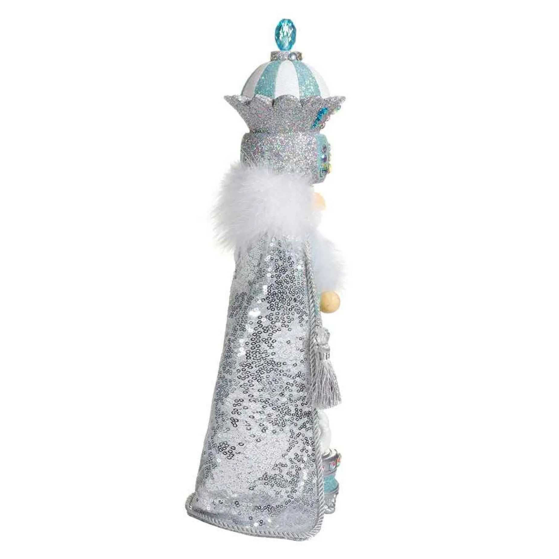 Kurt Adler Tabletop Items* 18.5-Inch Hollywood™ Blue And Silver King Nutcracker
