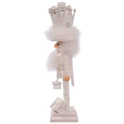 Kurt Adler Tabletop Items* 18-Inch Hollywood White King Nutcracker With Gifts